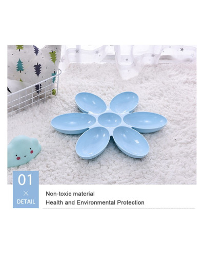 6 IN 1 FLOWER-SHAPED PET WEANING BOWL