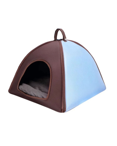 LITTLE DOME TENT BED BLUE/BROWN